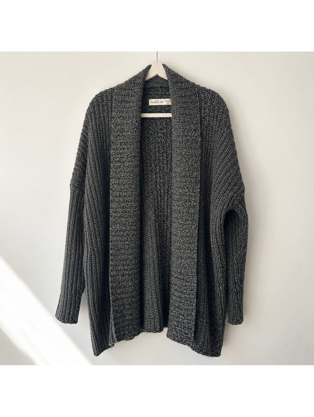 Abercrombie & Fitch Cardigan Duster Women's One Size Gray Knit
